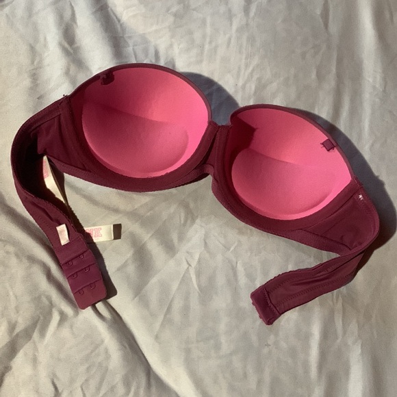 vs pink strapless push up bra - Picture 3 of 4